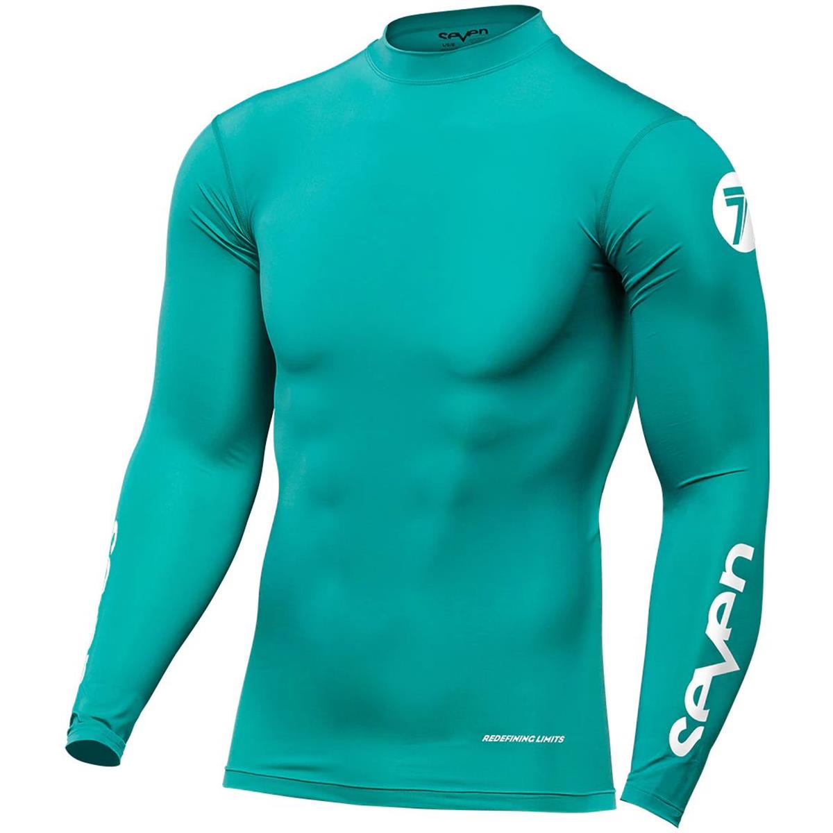 Seven MX Base Layer Top Longsleeve Zero Compression Turquoise