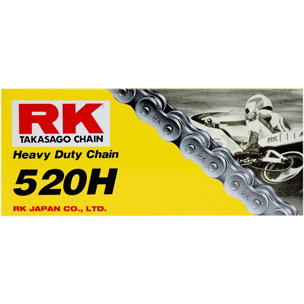 RK Racing Chain Chaîne 520H O-Ring, 520 Pitch,