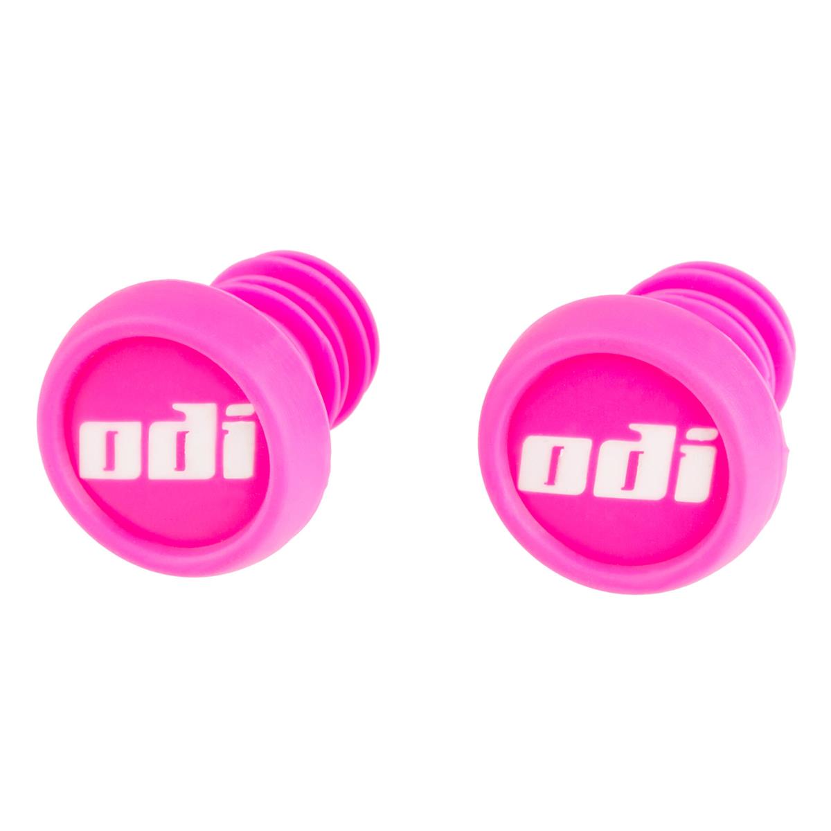 ODI MTB Bar Plugs  Plastic, Pink, 2 Pcs