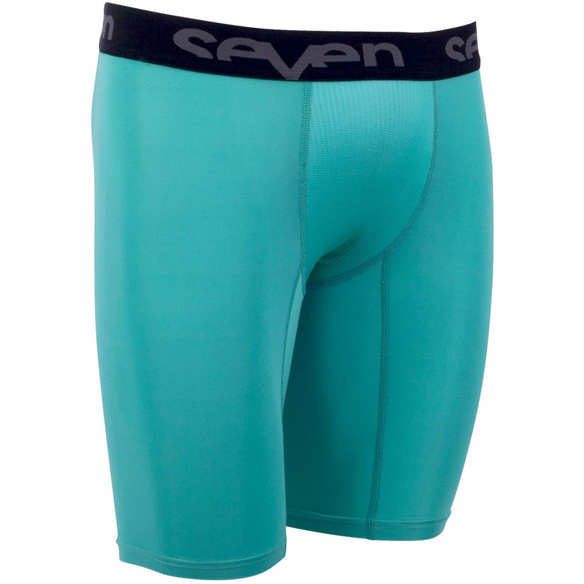 Seven MX Sous-Shorts Zero Compression Noir/Aqua