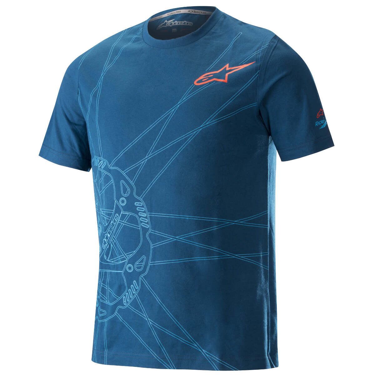 Alpinestars Tech T-Shirt Spokes Poseidon Blau