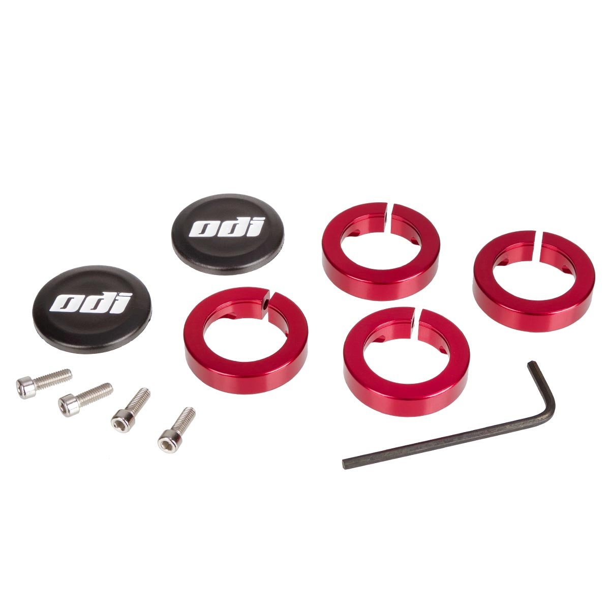 ODI Clamps for MTB Grips Lock Jaws Red