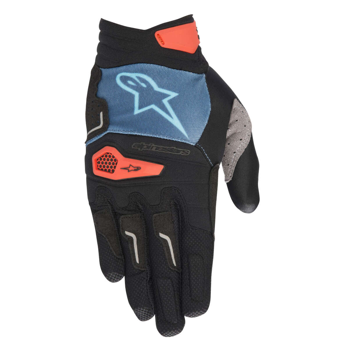 Alpinestars MTB Bike Gloves Drop Pro Poseidon Blue/Energy Orange