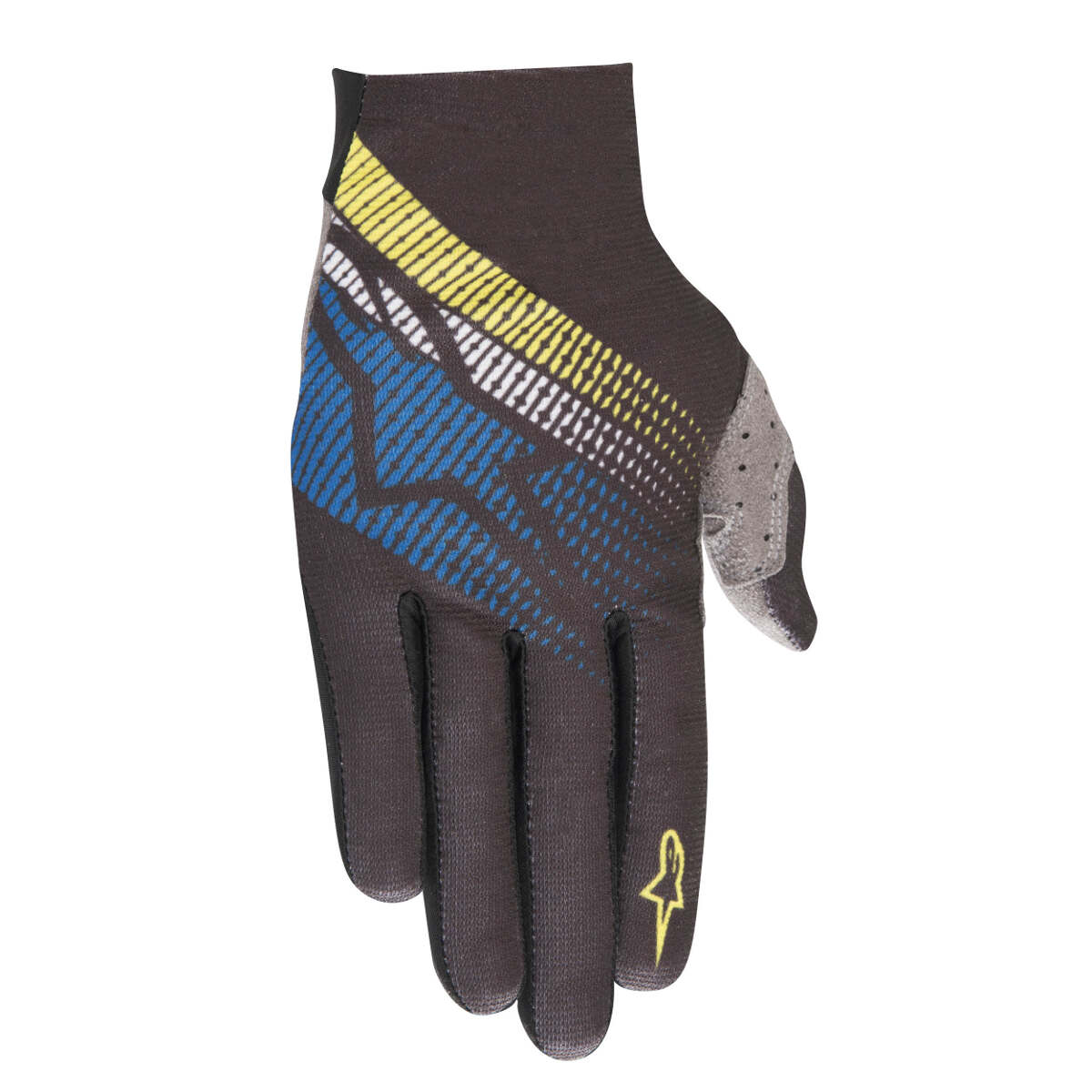 Alpinestars Bike Gloves Predator Black/Royal Blue/Acid Yellow
