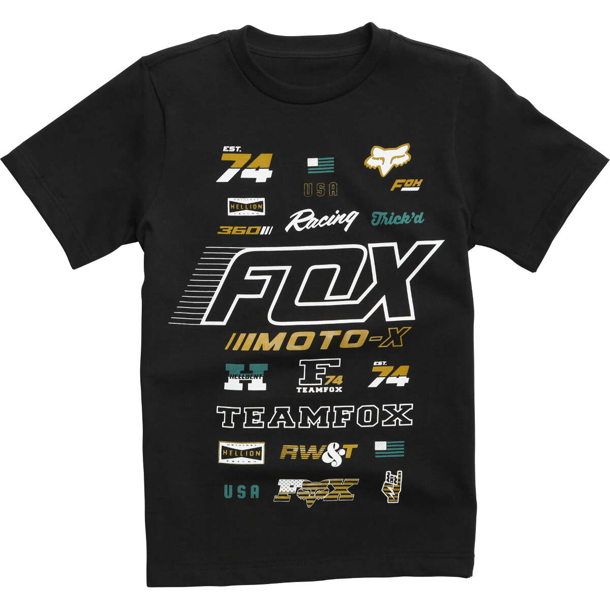 Fox Kids T-Shirt Edify Schwarz