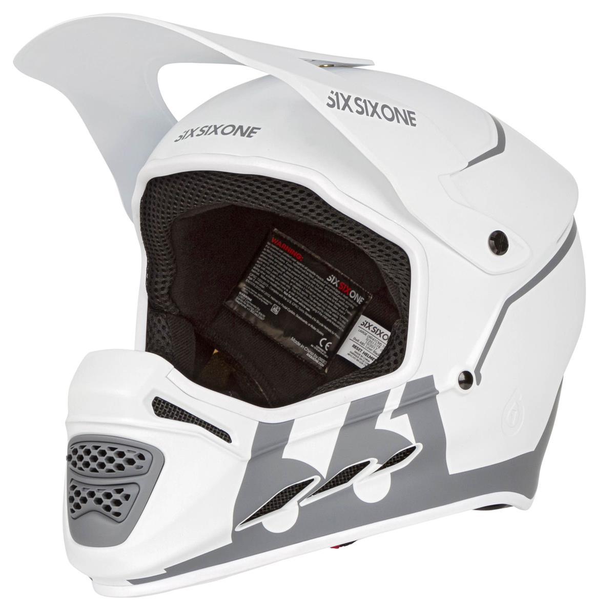 SixSixOne Downhill MTB Helmet Reset Tundra White