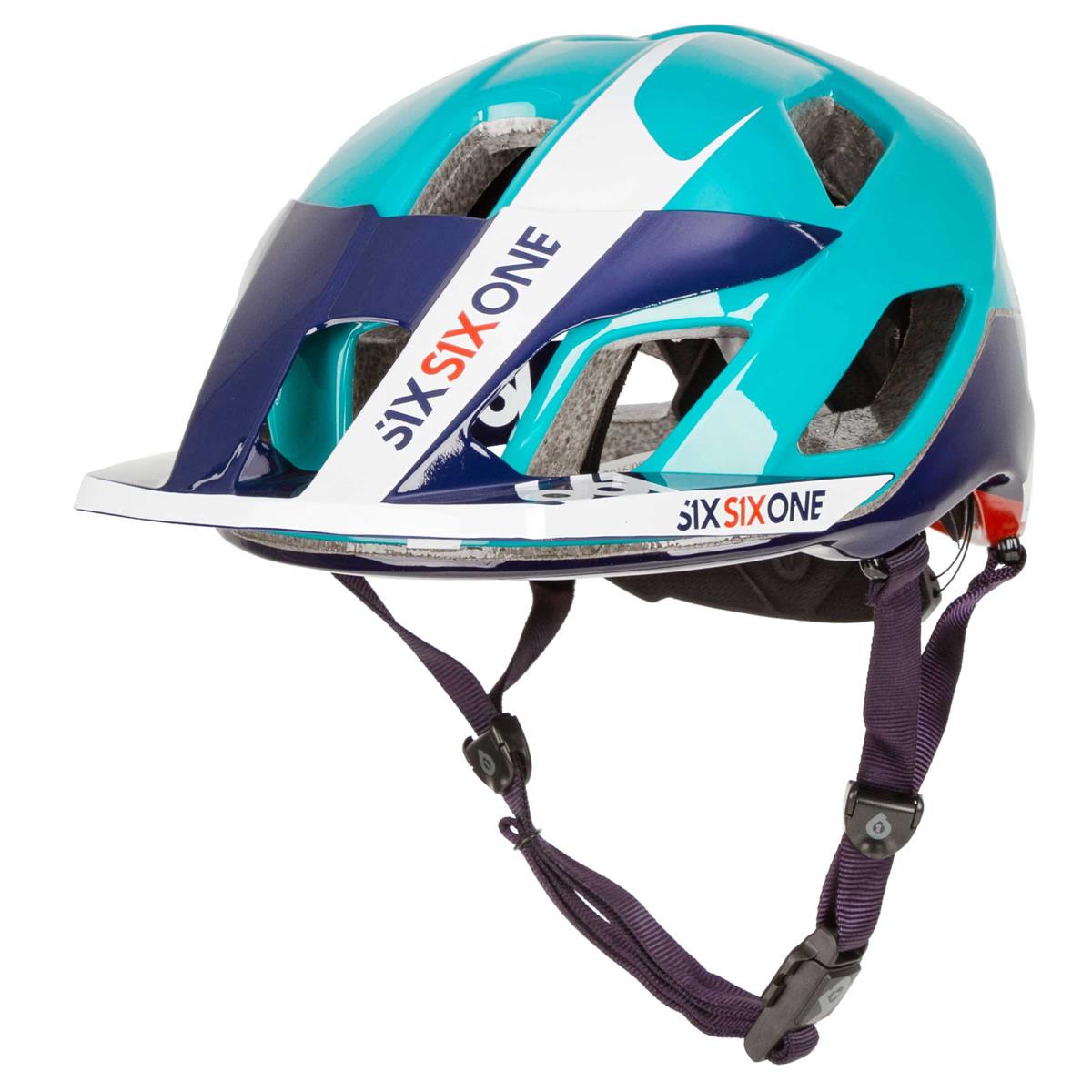 SixSixOne Enduro MTB-Helm Evo AM Orange/Blau