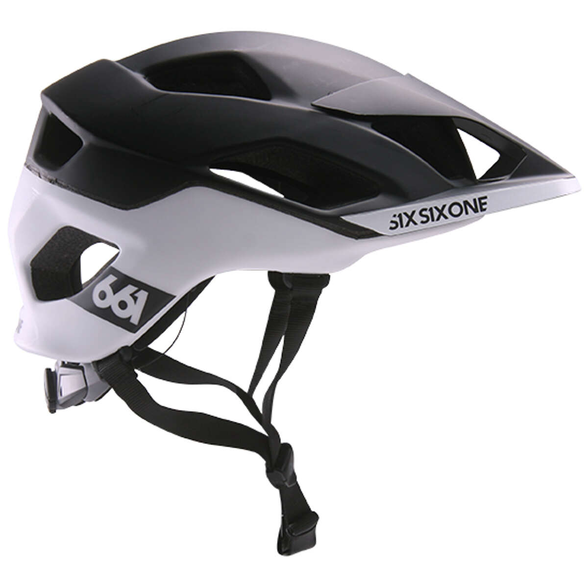 SixSixOne Enduro MTB Helmet Evo AM Patrol Schwarz/Weiß