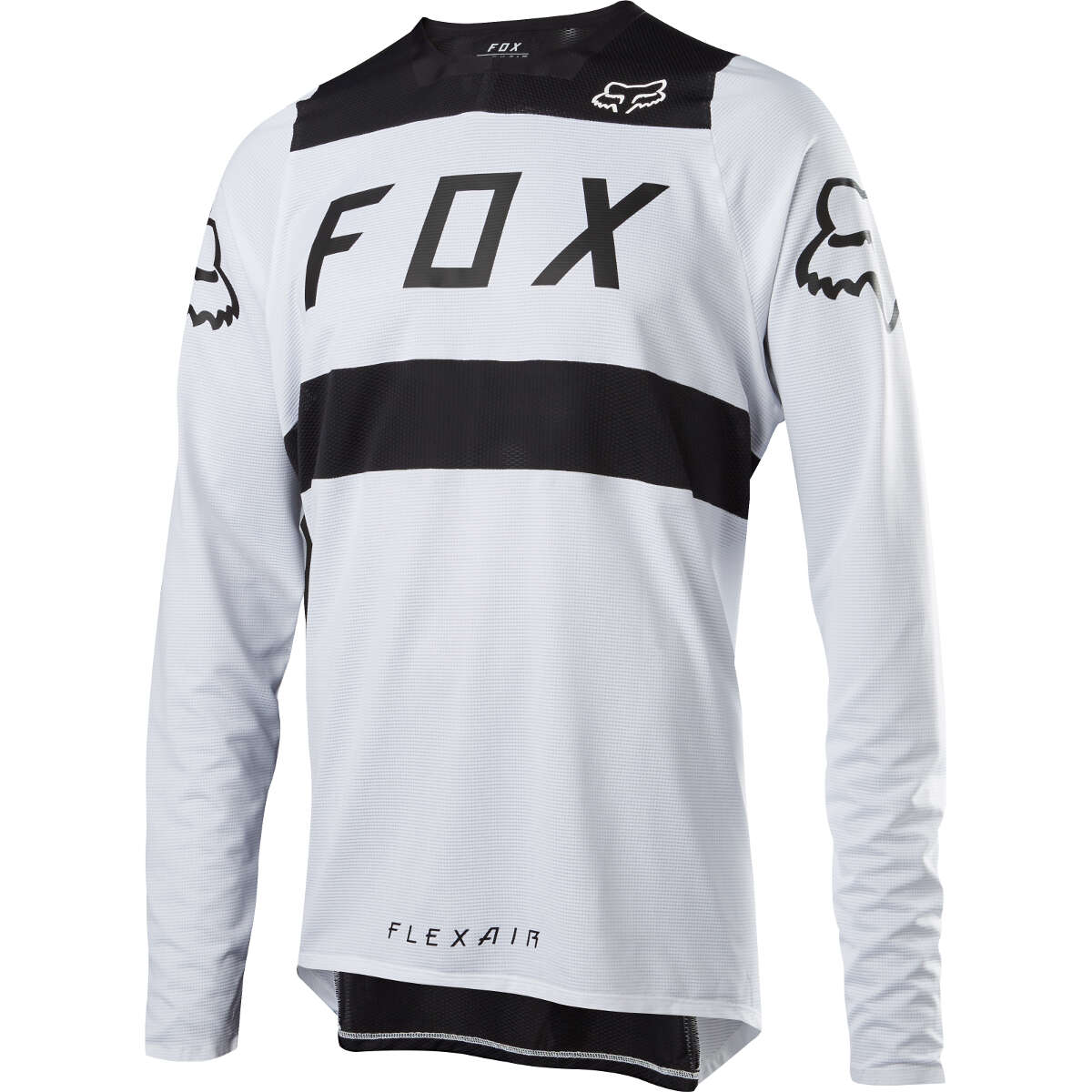 Fox Downhill Jersey Long Sleeve Flexair White/Black