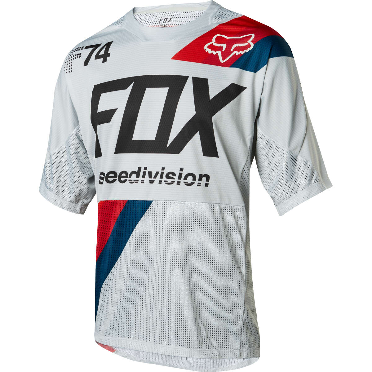 Fox Maillot VTT Manches Courtes Demo Drafter - Cloud Grey