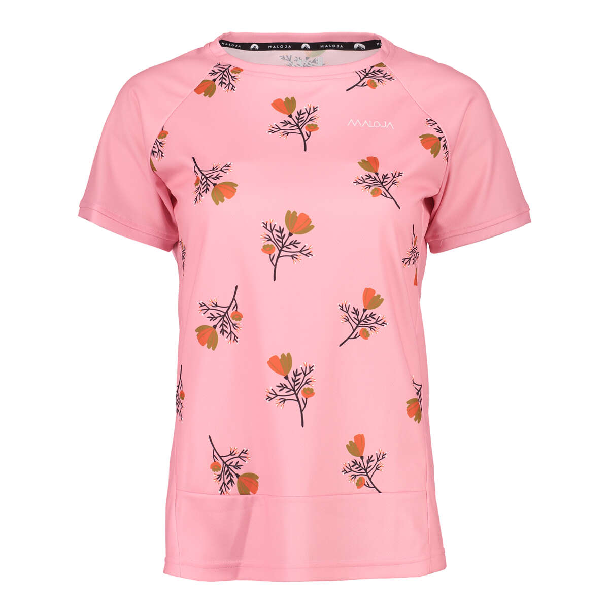Maloja Donna T-Shirt Tech Manica Corta OrtensiaM. Cherry Blossom
