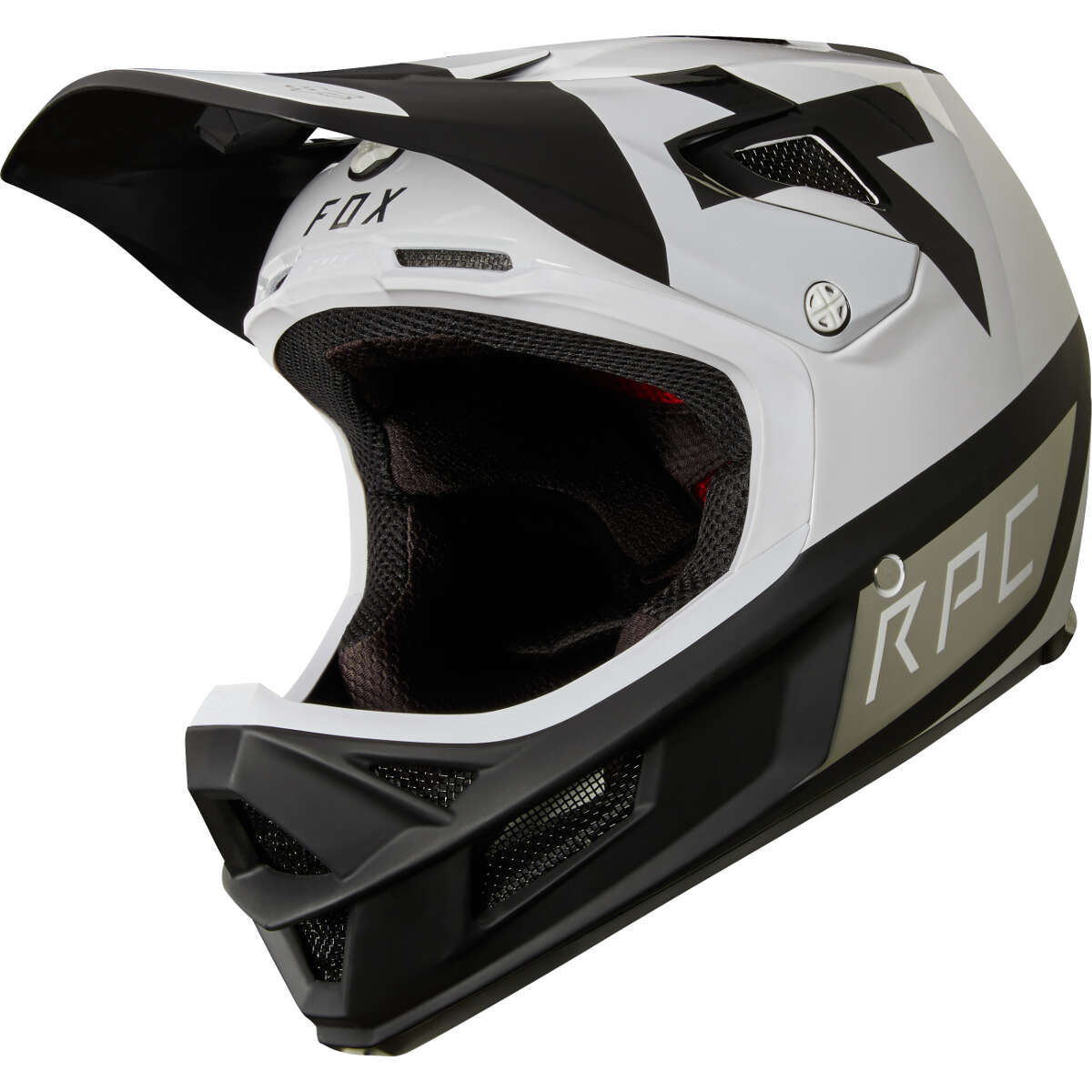 Fox Downhill MTB Helmet Rampage Pro Carbon Preest - White/Black