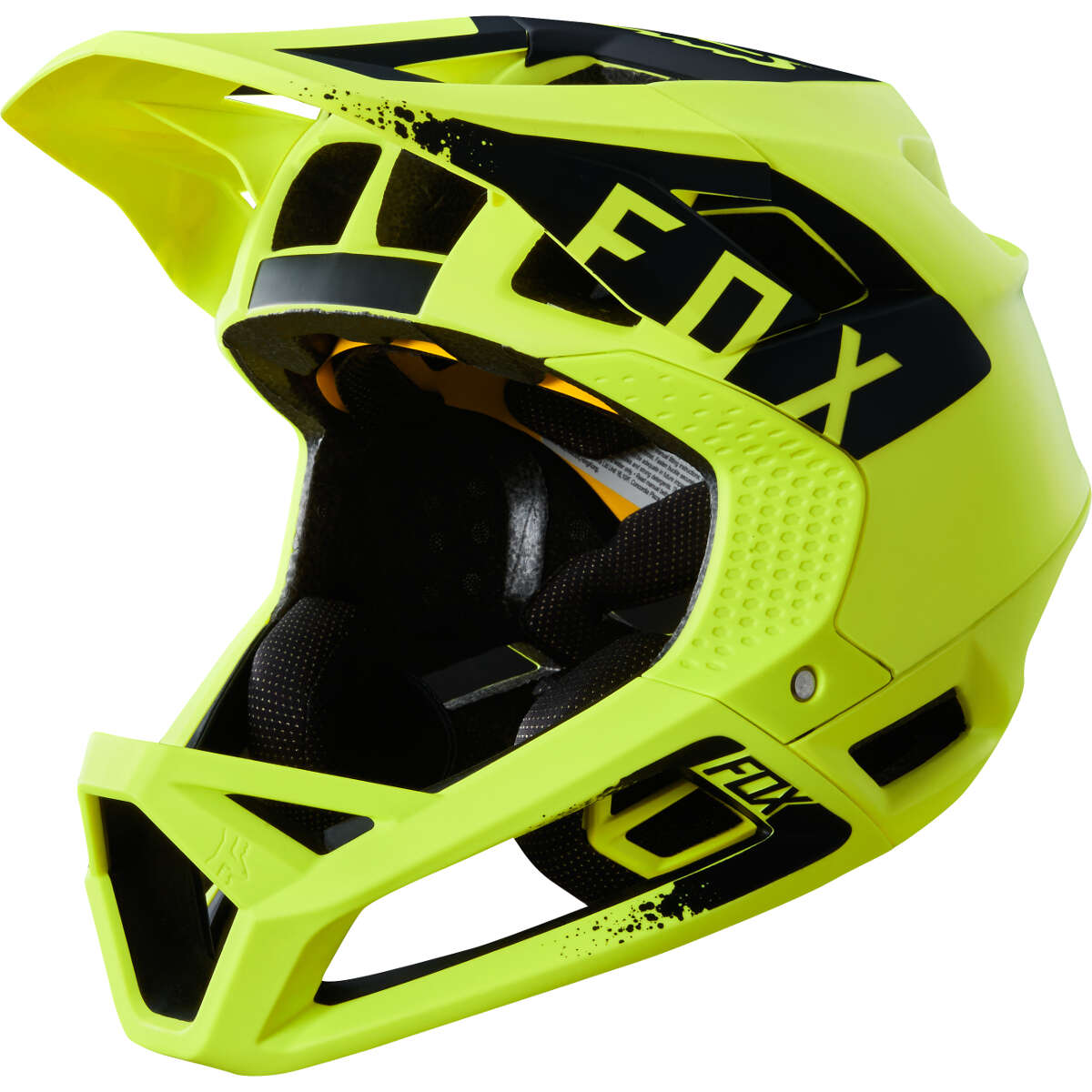 Fox Downhill-MTB Helm Proframe Mink - Gelb/Schwarz