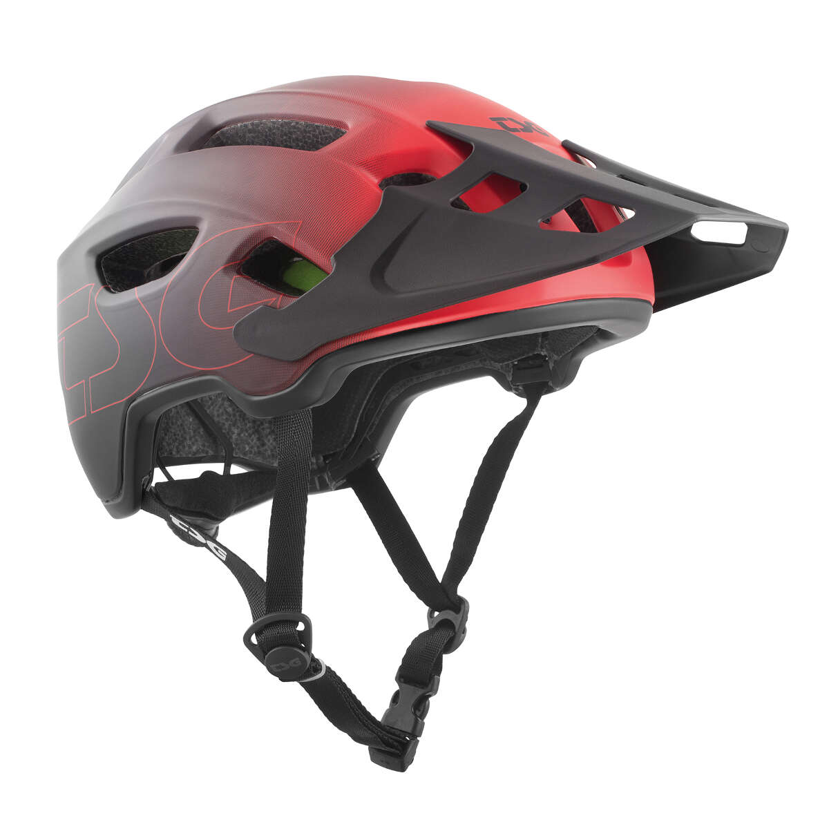 TSG Enduro MTB Helmet Trailfox Graphic Design - Fade To Red