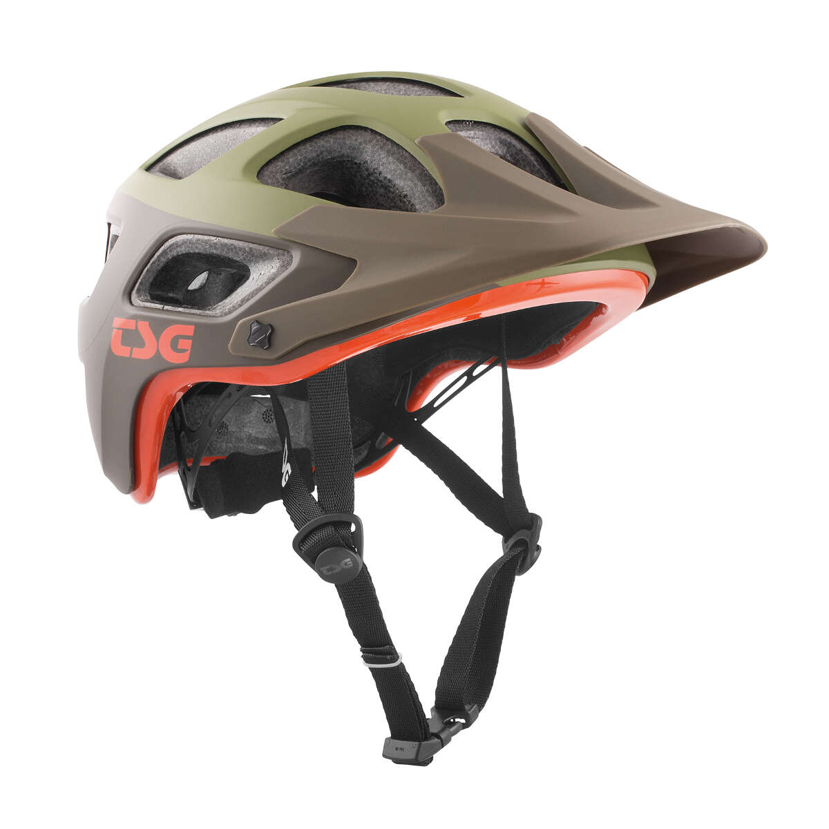 TSG Trail MTB Helmet Seek Graphic Design - Block Army Moss