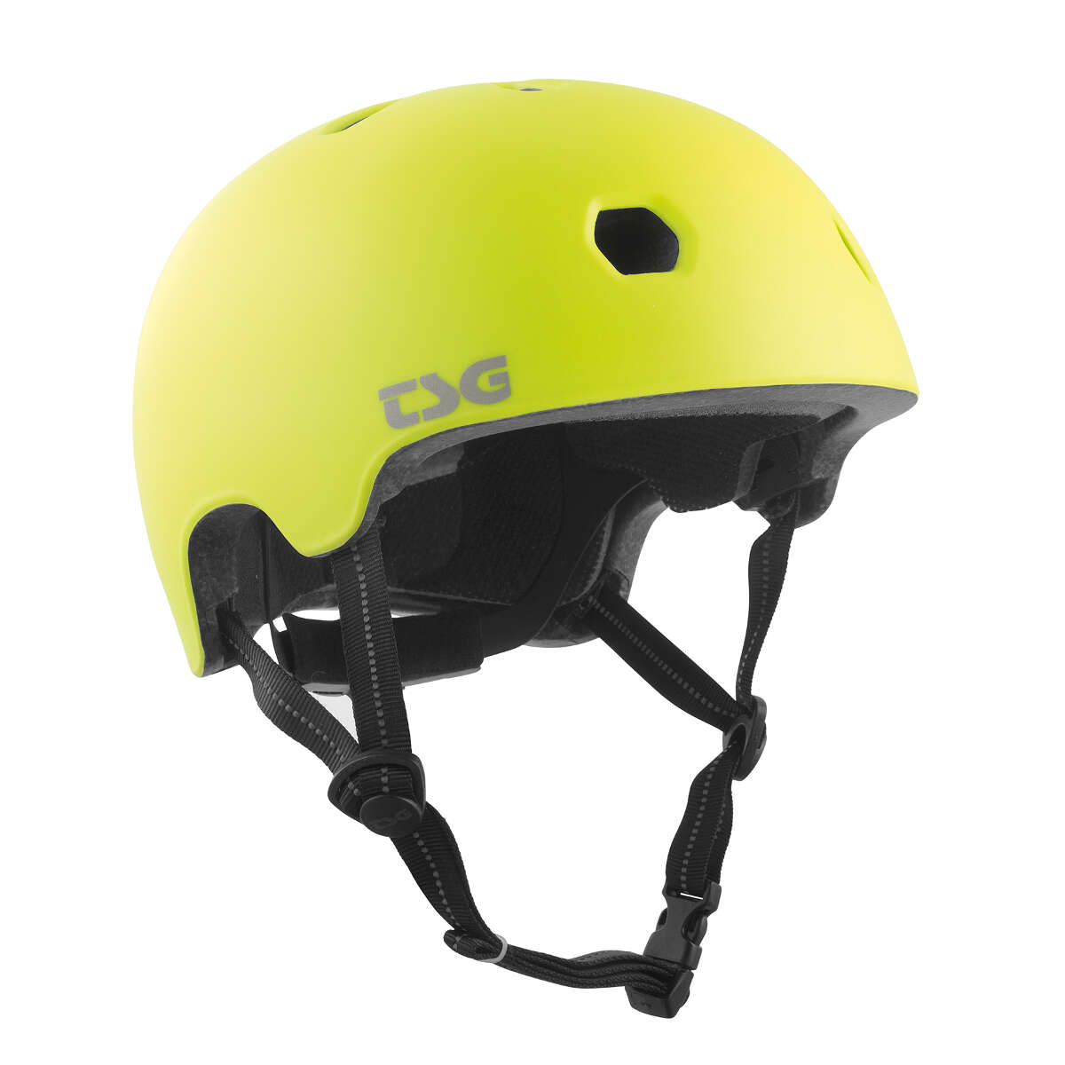 TSG BMX/Dirt Helm Meta Solid Color - Satin Acid Yellow