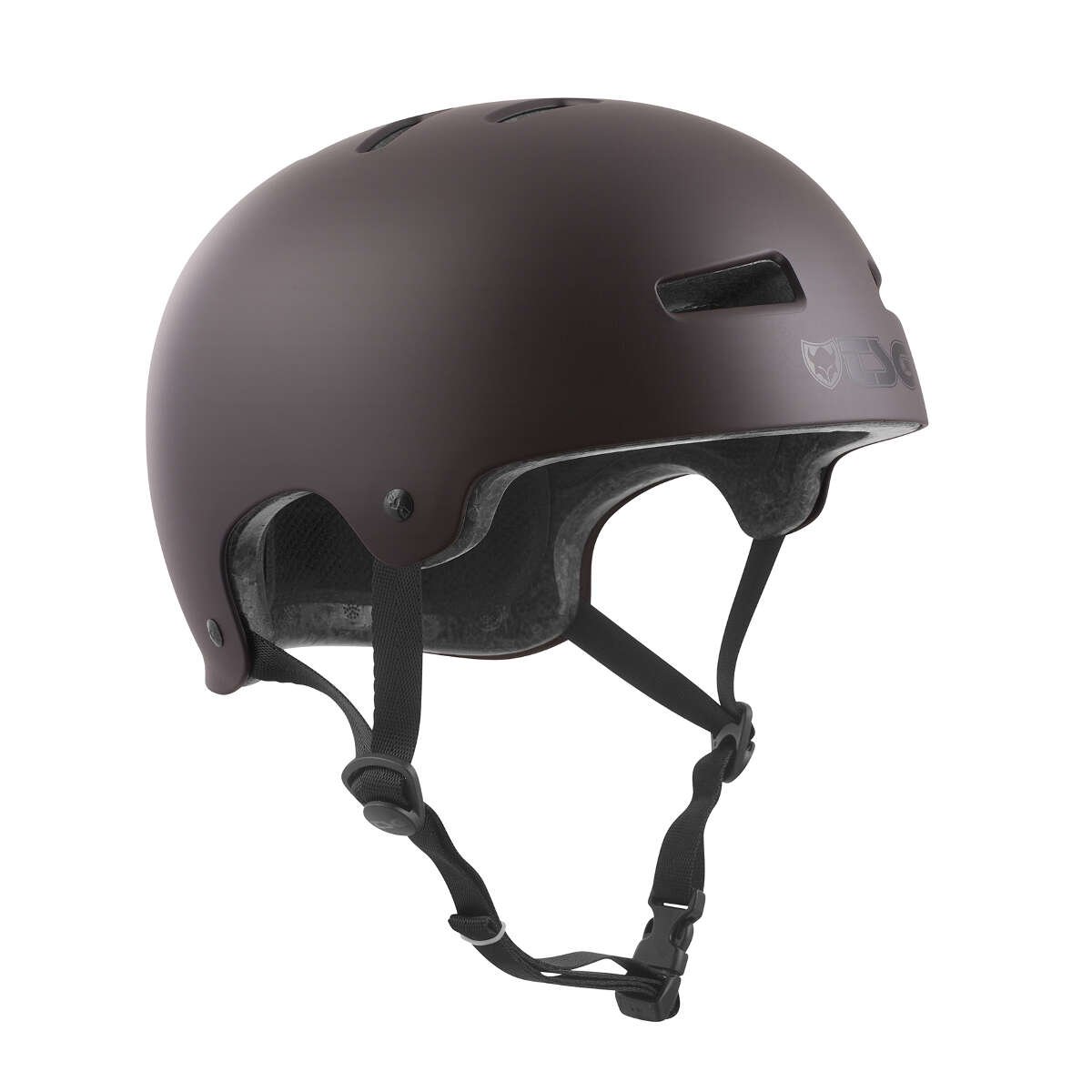 TSG BMX/Dirt Helmet Evolution Solid Color - Satin Black Chocolate
