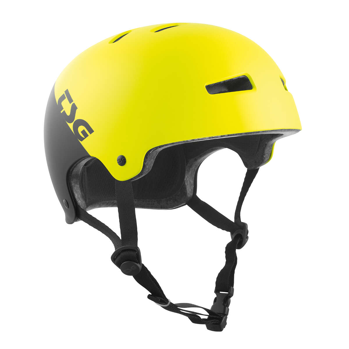 TSG BMX/Dirt Helmet Evolution Graphic Design - Divided Acid Yellow/Black