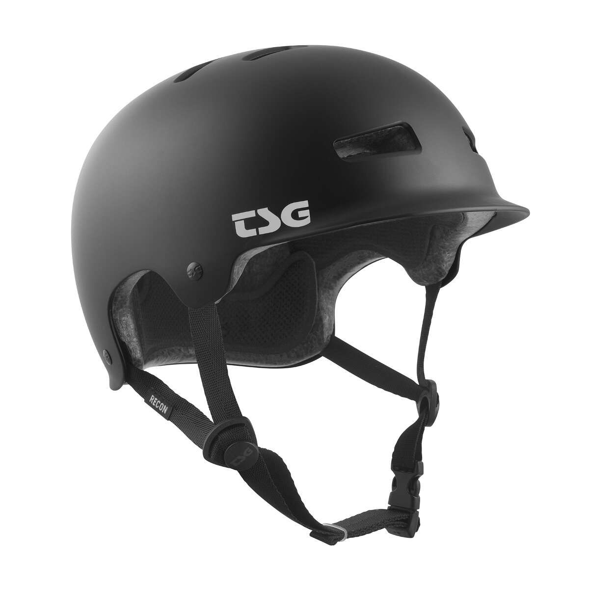 TSG BMX/Dirt Helmet Recon Solid Color - Satin Black