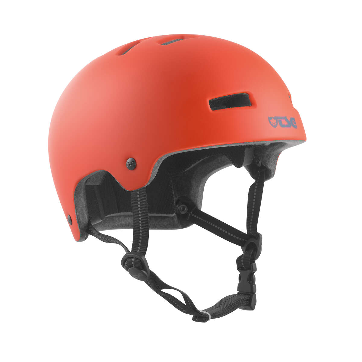 TSG Kids BMX/Dirt Helmet Nipper Maxi Solid Color - Satin Poppy Orange