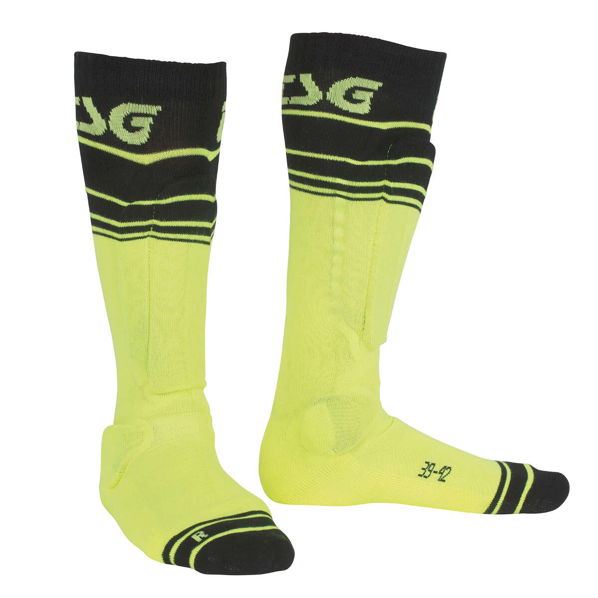 TSG Bike-Socken Riot Yellow Striped