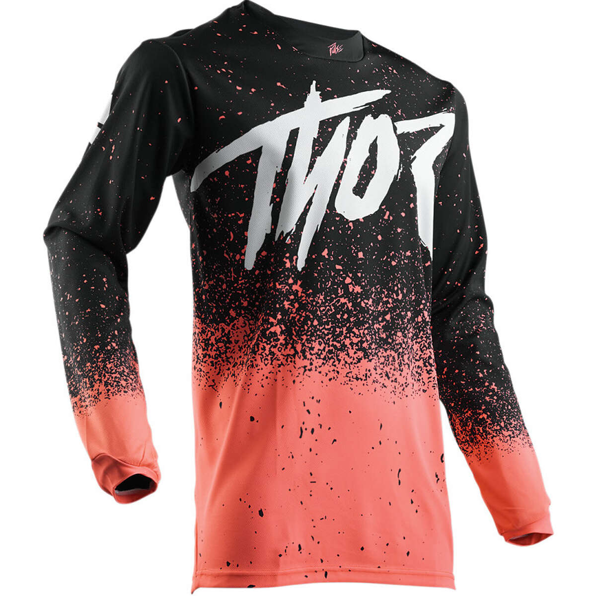 Thor Jersey Long Sleeve Pulse Hype S8S - Coral/Black