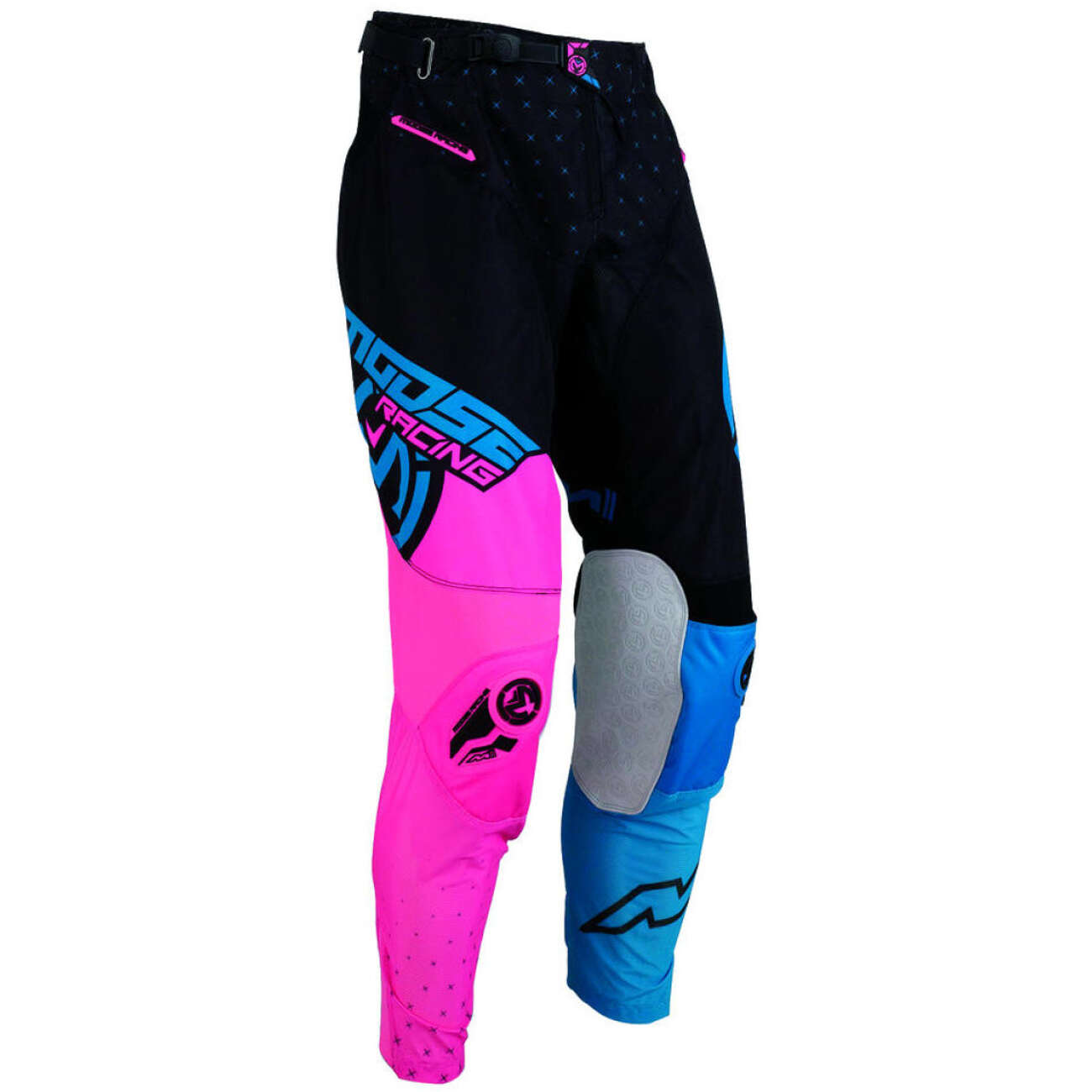 Moose Racing Pantalon MX M1 Pink/Black/Blue