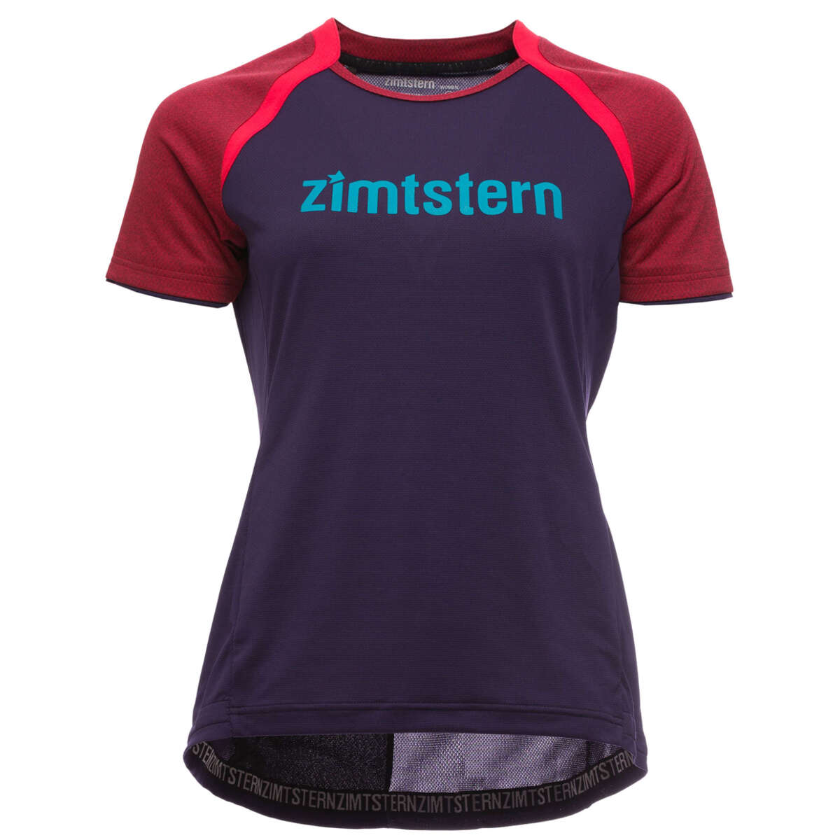 Zimtstern Girls Trail Jersey Short Sleeve Brookz Midnight/Tomato