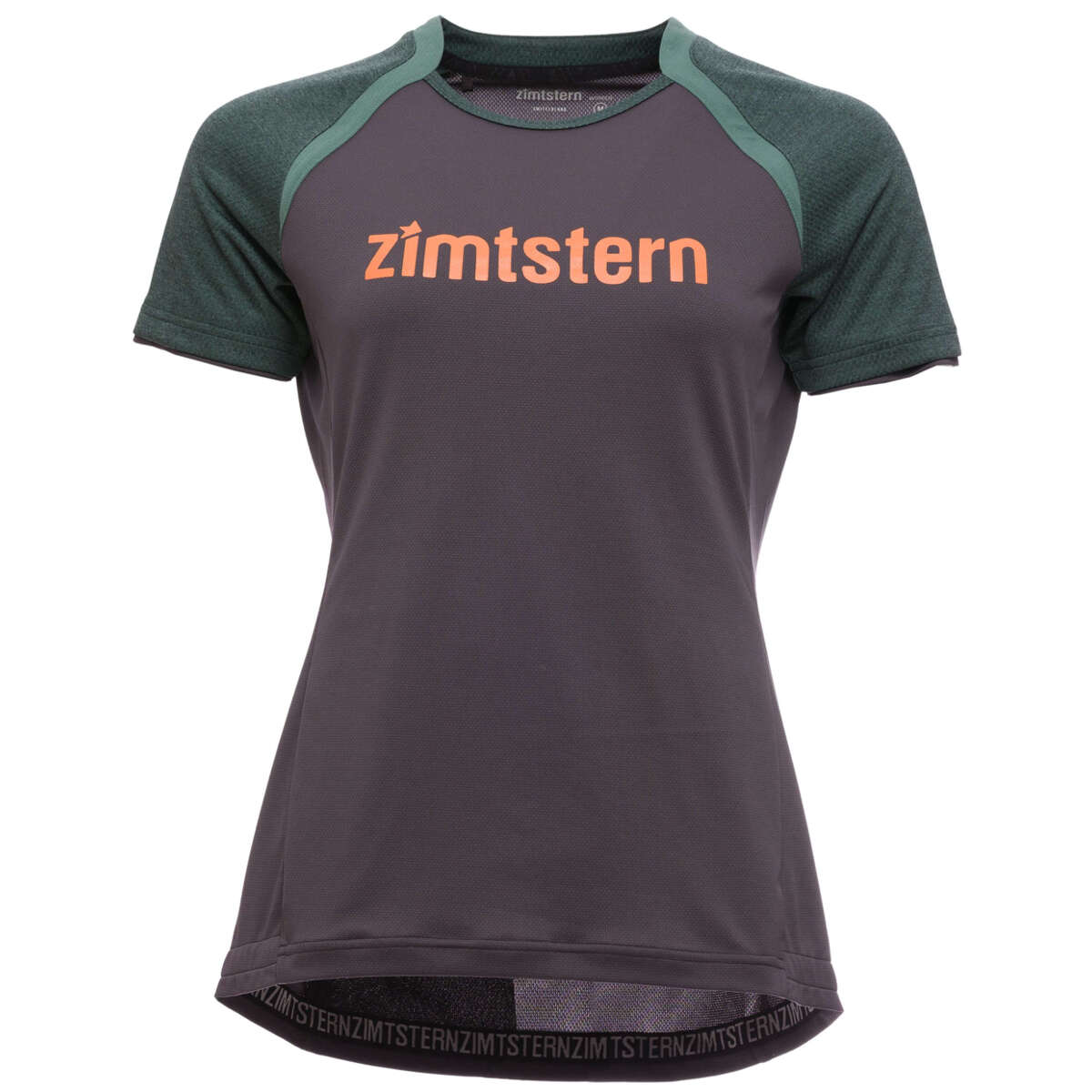 Zimtstern Girls Trail Jersey Short Sleeve Brookz Iron/Dark Forest Melange