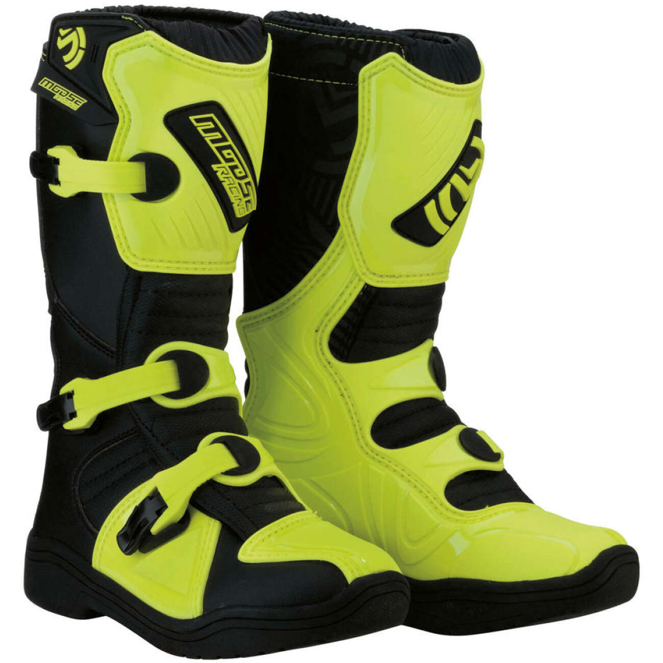 Moose Racing Kids Mx Boots M1.3 MX Sole Hi-Viz Yellow/Black
