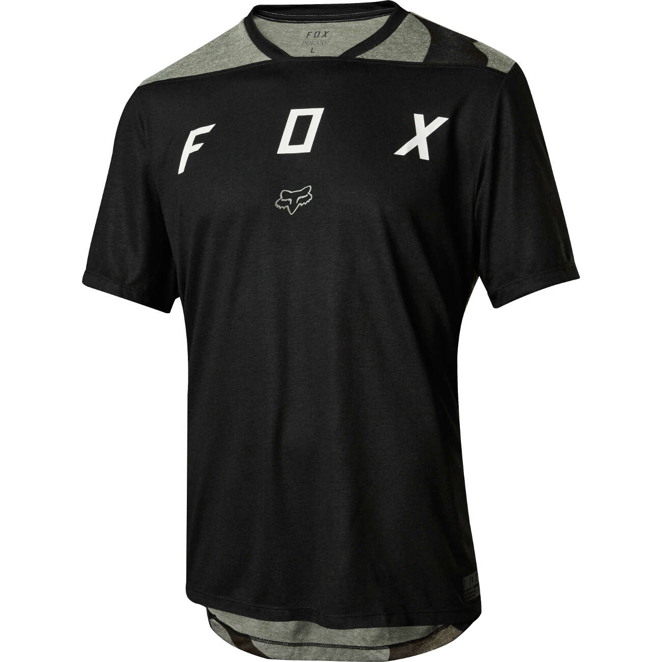 Fox Trail Jersey Short Sleeve Indicator Mash - Black