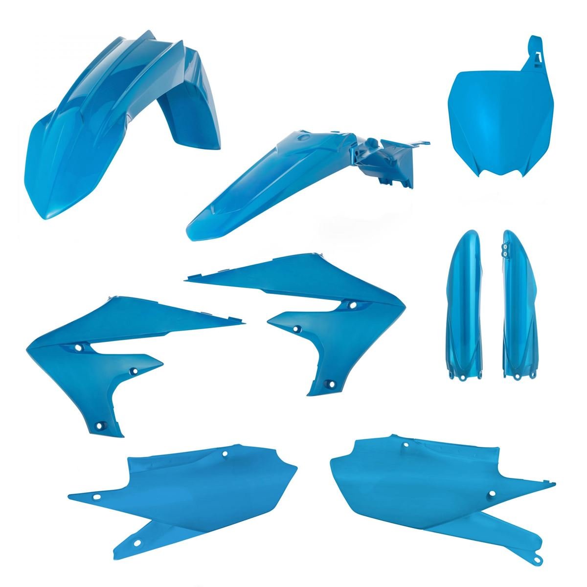 Acerbis Kit Plastiche completo Full-Kit Yamaha YZF 450 2018, Blu chiaro