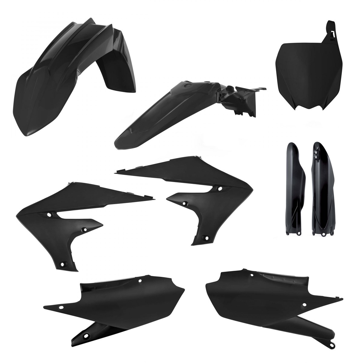 Acerbis Kit Plastique complet Full-Kit Yamaha YZF 450 2018, Black