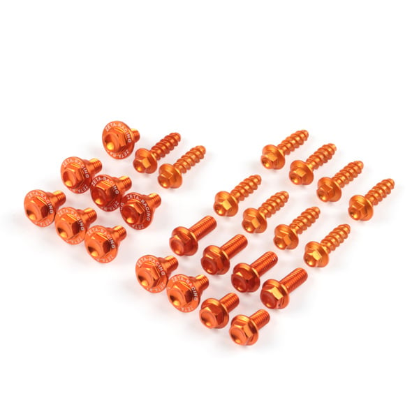 Zeta Kit de Vis  pour Plastique, KTM EXC/EXC-F/SX/SX-F 16-, orange