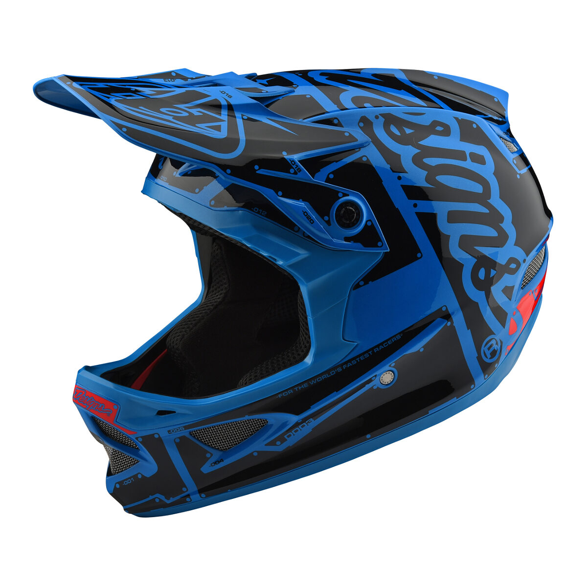 Troy Lee Designs Downhill MTB Helmet D3 Fiberlite Factory Ocean