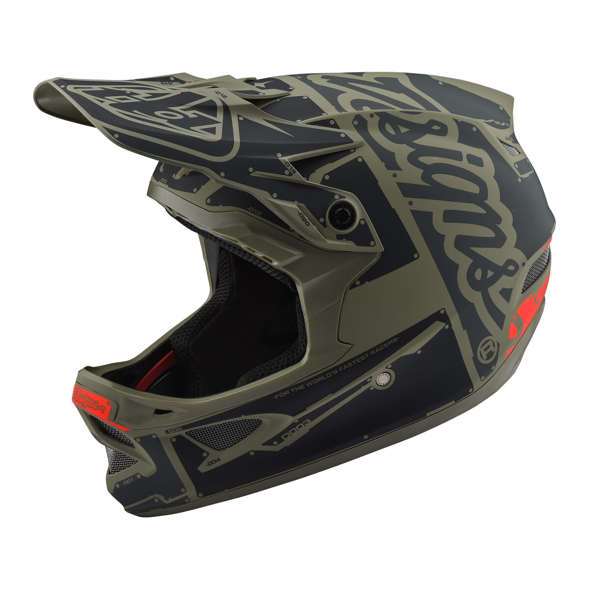 Troy Lee Designs Downhill MTB Helmet D3 Fiberlite Factory Trooper