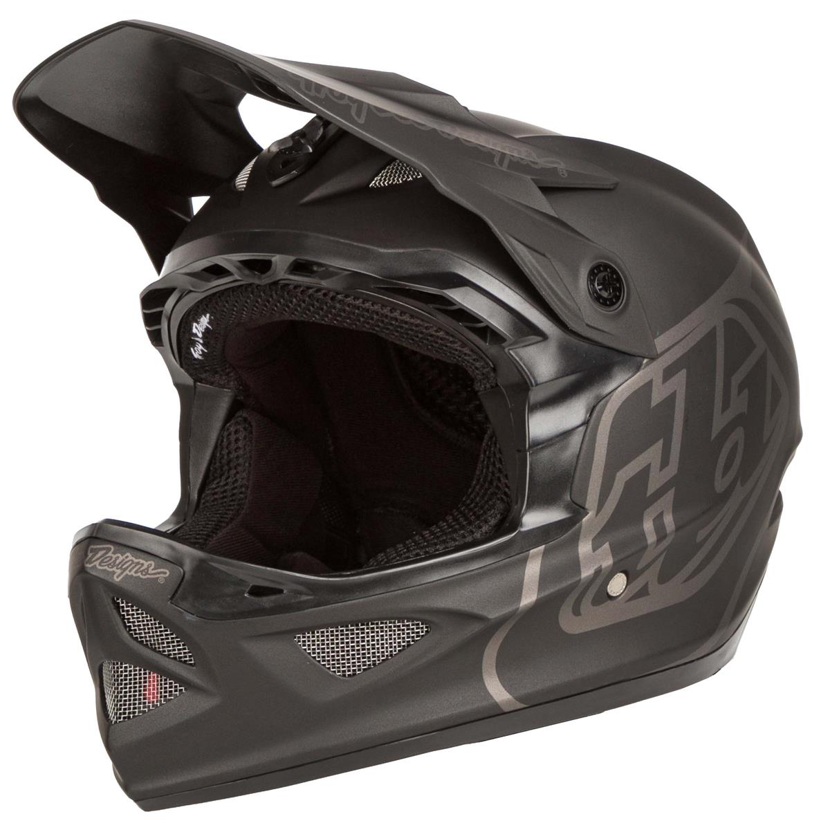 Troy Lee Designs TLD D3 Fiberlite Downhill MTB Helmet Mono Matte Black Medium 