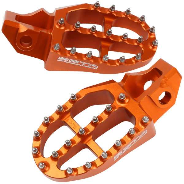 Zeta Foot Pegs Aluminium KTM SX/-F/EXC, Orange