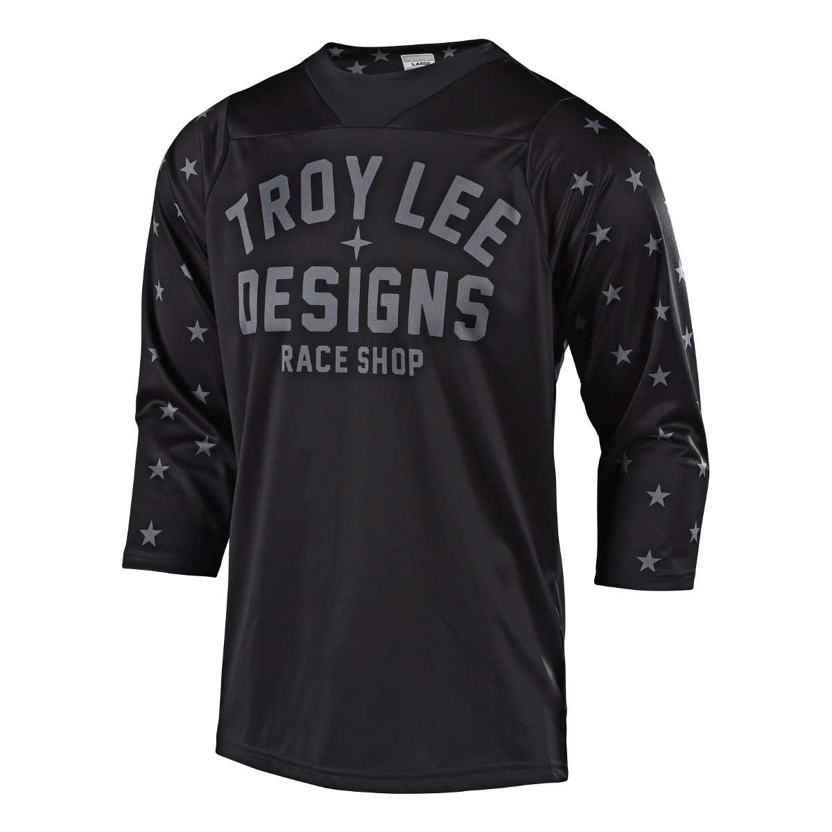 Troy Lee Designs Trail Jersey ¾ Sleeve Ruckus Star - Schwarz/Grau