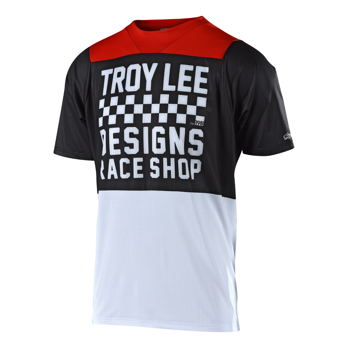 Troy Lee Designs Trail Jersey Short Sleeve Skyline Air Checker - White/Black