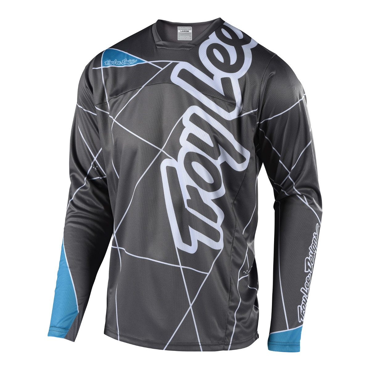 Troy Lee Designs Maillot VTT Manches Longues Sprint Metric - Grey/Ocean
