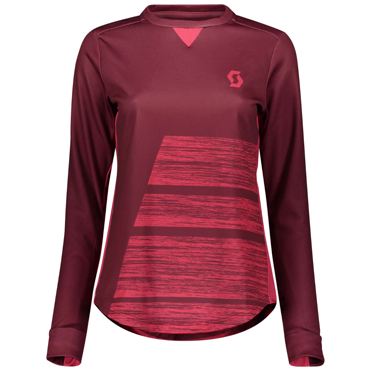 Scott Girls Trail-Jersey Langarm Trail AS Mahogany Red/Ruby Red