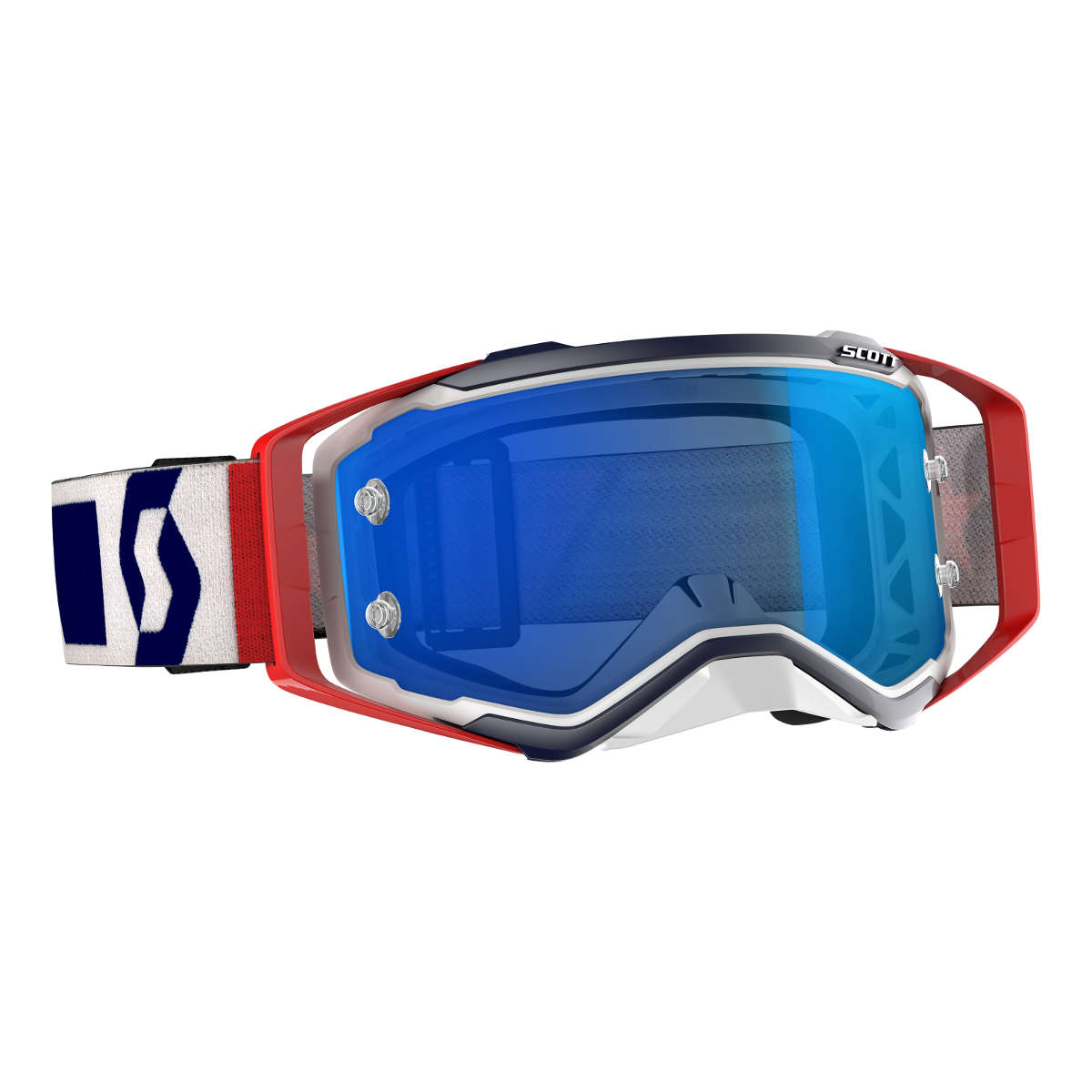 Scott Goggle Prospect Red/Blue - Electric Blue Chrome Works