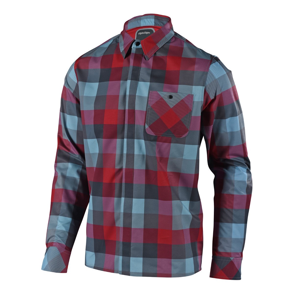 Troy Lee Designs Flannel Shirt Long Sleeve Grind High Risk Red
