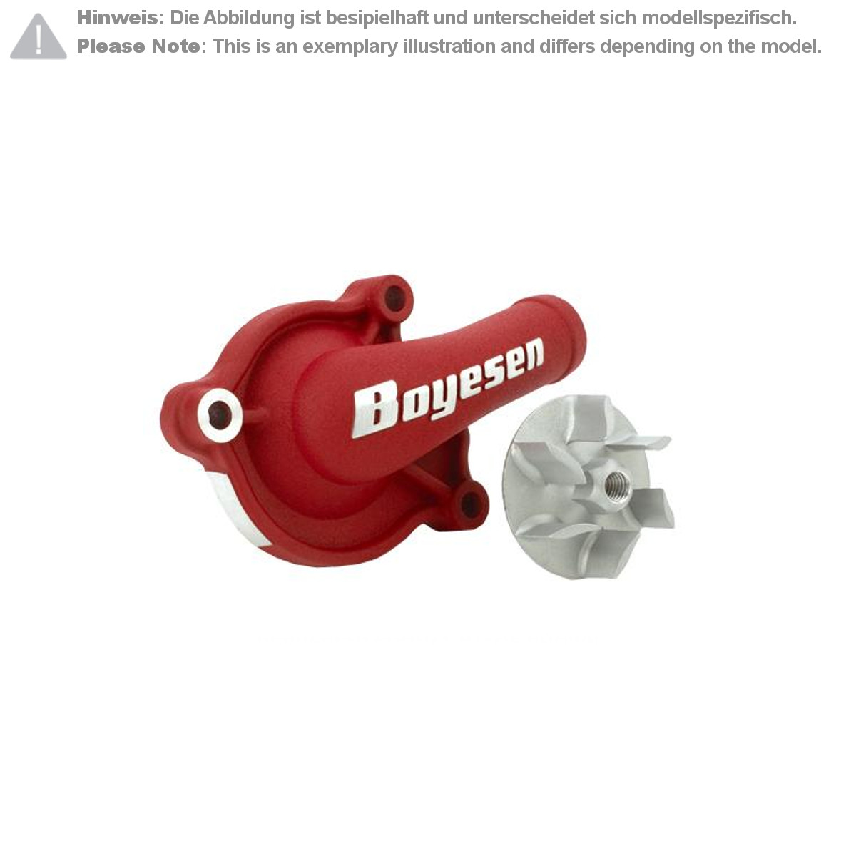 Boyesen Water Pump Kit Supercooler Honda CR-F 450 09-16, Red