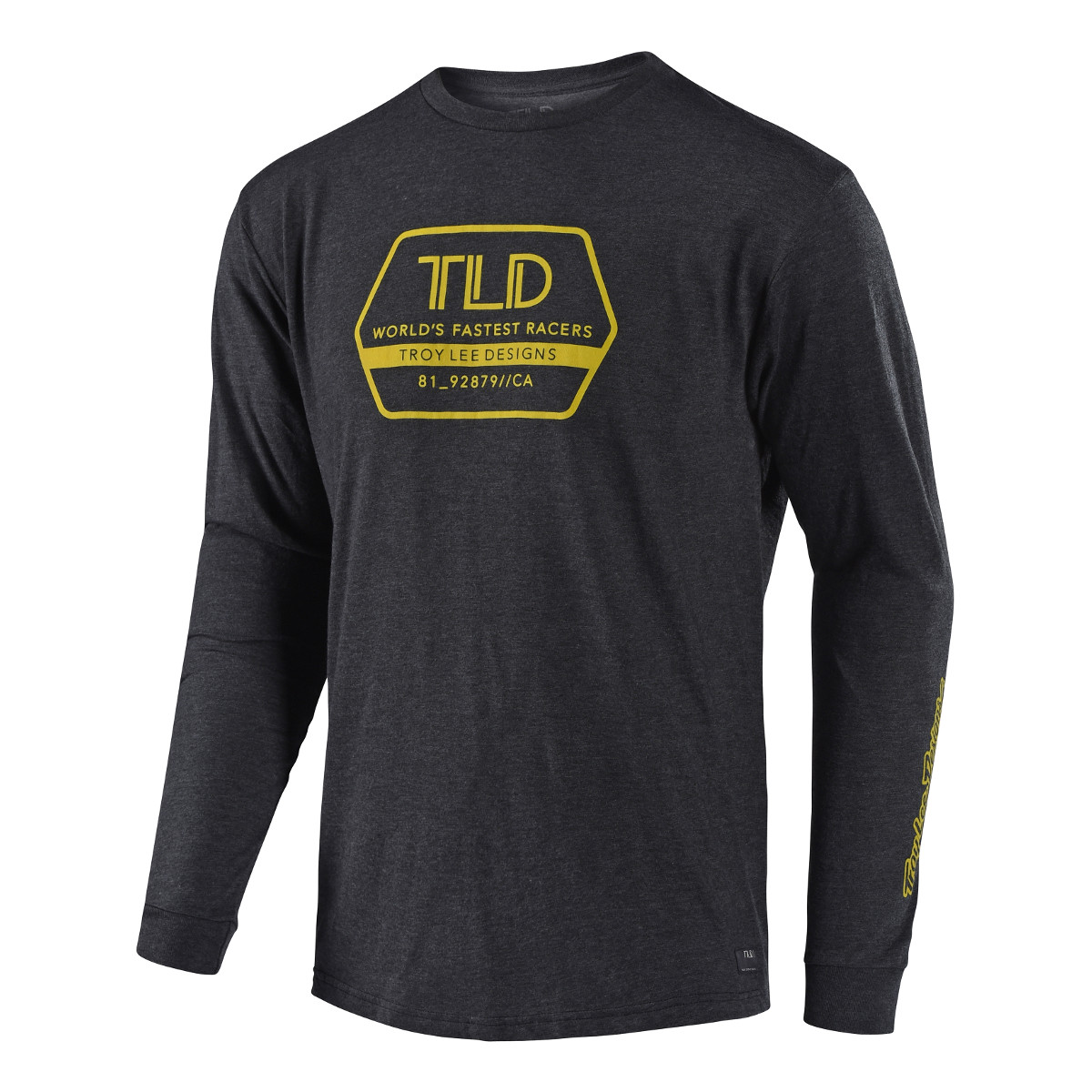 Troy Lee Designs T-Shirt Manches Longues Factory Heather Charcoal