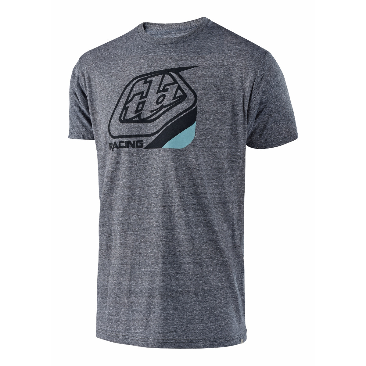 Troy Lee Designs T-Shirt Precision Vintage Grey Snow/Blue