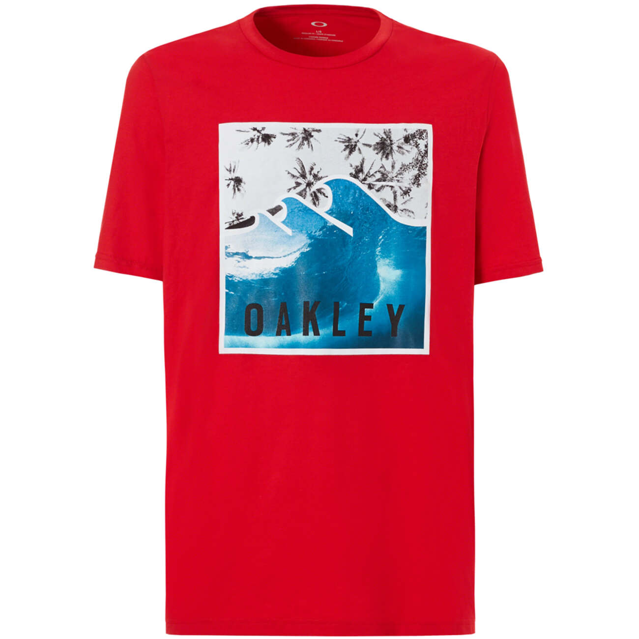 Oakley T-Shirt Palm Waves Red Line
