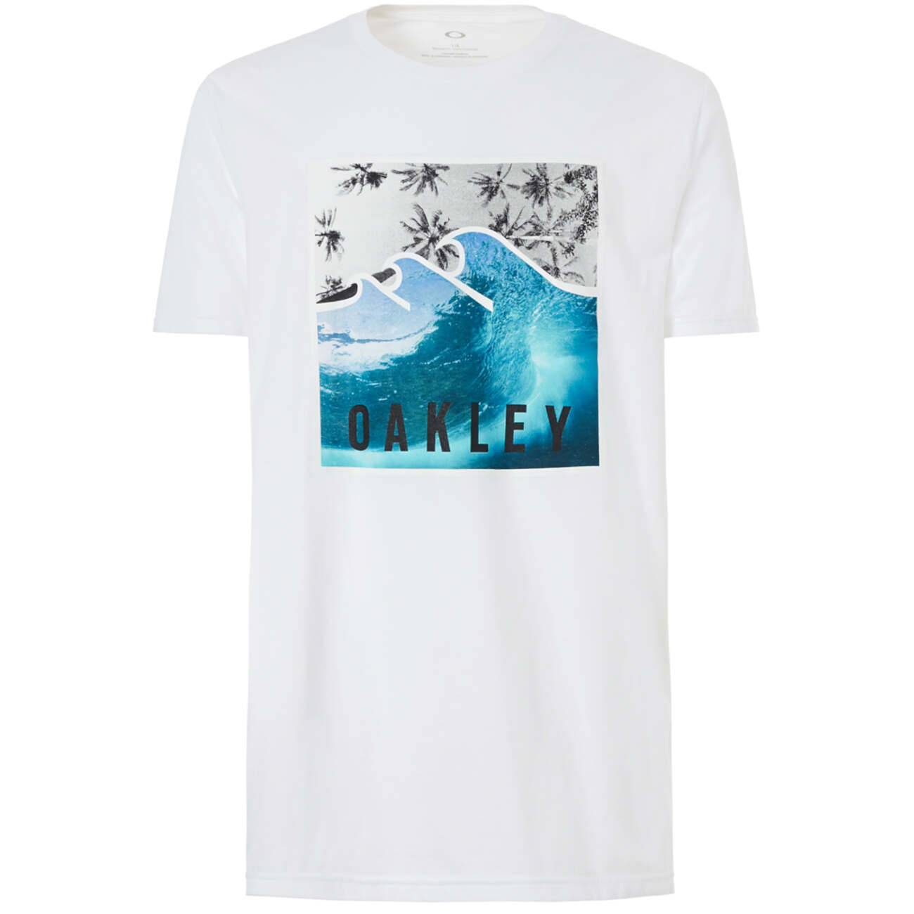 Oakley T-Shirt Palm Waves Weiß