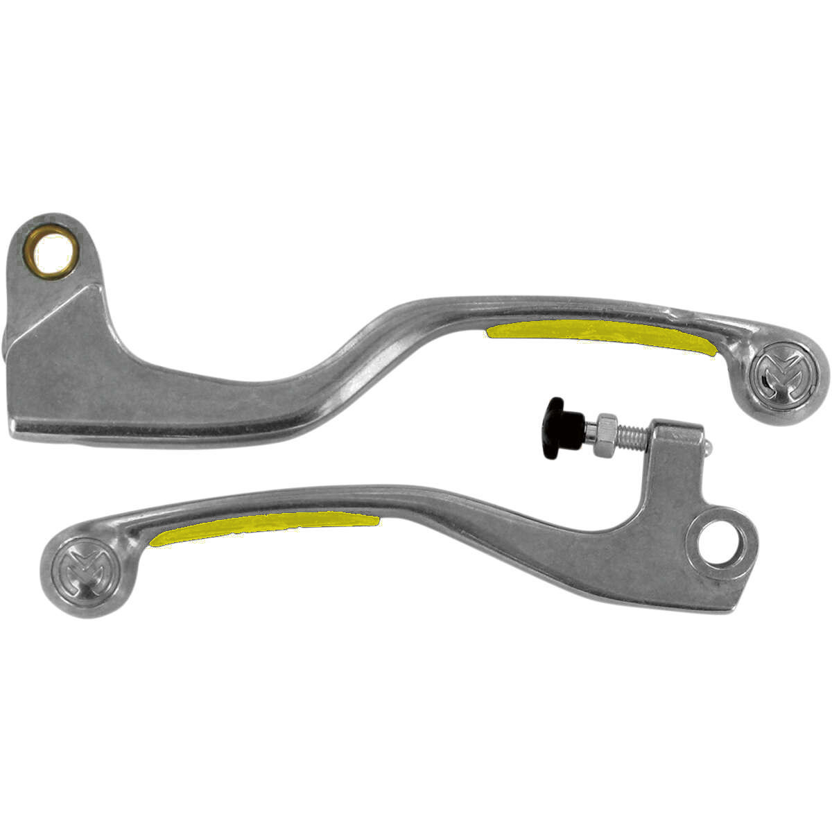 Moose Racing Brake-/Clutch Lever Set Competition Suzuki RM 125/250 96-03, Polished/Yellow